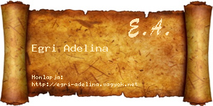 Egri Adelina névjegykártya